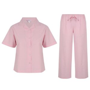 Oxford Revere Collar Shirt and Shorts Set Womens