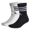Cushioned 3 Stripe Crew Sock 3 Pack Juniors