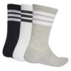 Cushioned 3 Stripe Crew Sock 3 Pack Juniors