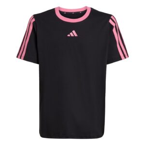 Essentials 3 Stripe T-Shirt Junior Girls